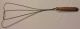 Vtg/old Rug Beater Tool,  Metal With Wood Handle Primitives photo 7