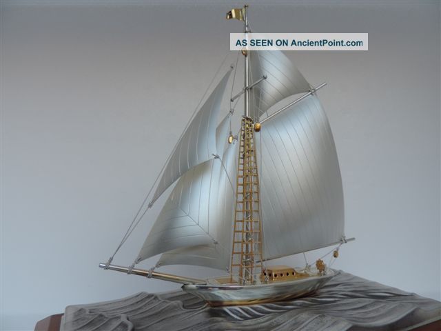 Finest Japanese Masterly Crafted Sterling Silver 985 Model Ship Takehiko Japan Other photo