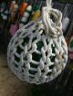 Rare Giant 12.  26 Inch Dia.  3 Piece Korean Glass Float Ball Buoy Netted Fishing Nets & Floats photo 3