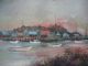 Vintage Luminist Oil On Cedar Shingle Of Cape Cod Sailboats By Raymond E Parsons Folk Art photo 2