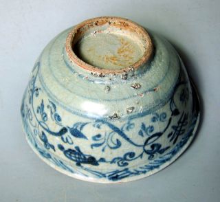 Ming Tianshun/chenghua Blue And White Bowl (floral Scroll) photo