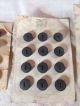 Of 4 Cards - Vintage Antique Buttons On Cards Fantastic Find Buttons photo 2