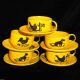 Rare Childs Graniteware Enamelware Tea Set Black Bear Animals Germany C1870 Metalware photo 4