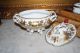 French Sevres Style Cabinet Vanity Rococo Footed Porcelain Gold Work Box Boxes photo 4