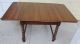 English Antique Oak Drop Leaf Kitchen / Dining Table With Barley Twist Legs 1900-1950 photo 4