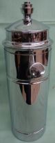 Art Deco Manning Shelton Silver Company Cocktail Shaker Machine Age Chrome Art Deco photo 2