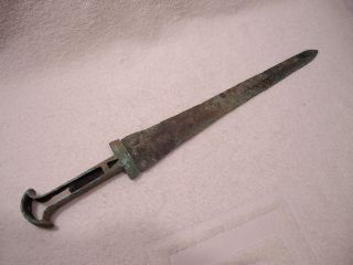 Rare Two Piece Ancient Persian Luristan Bronze Age Dagger / Short Sword B.  C. photo