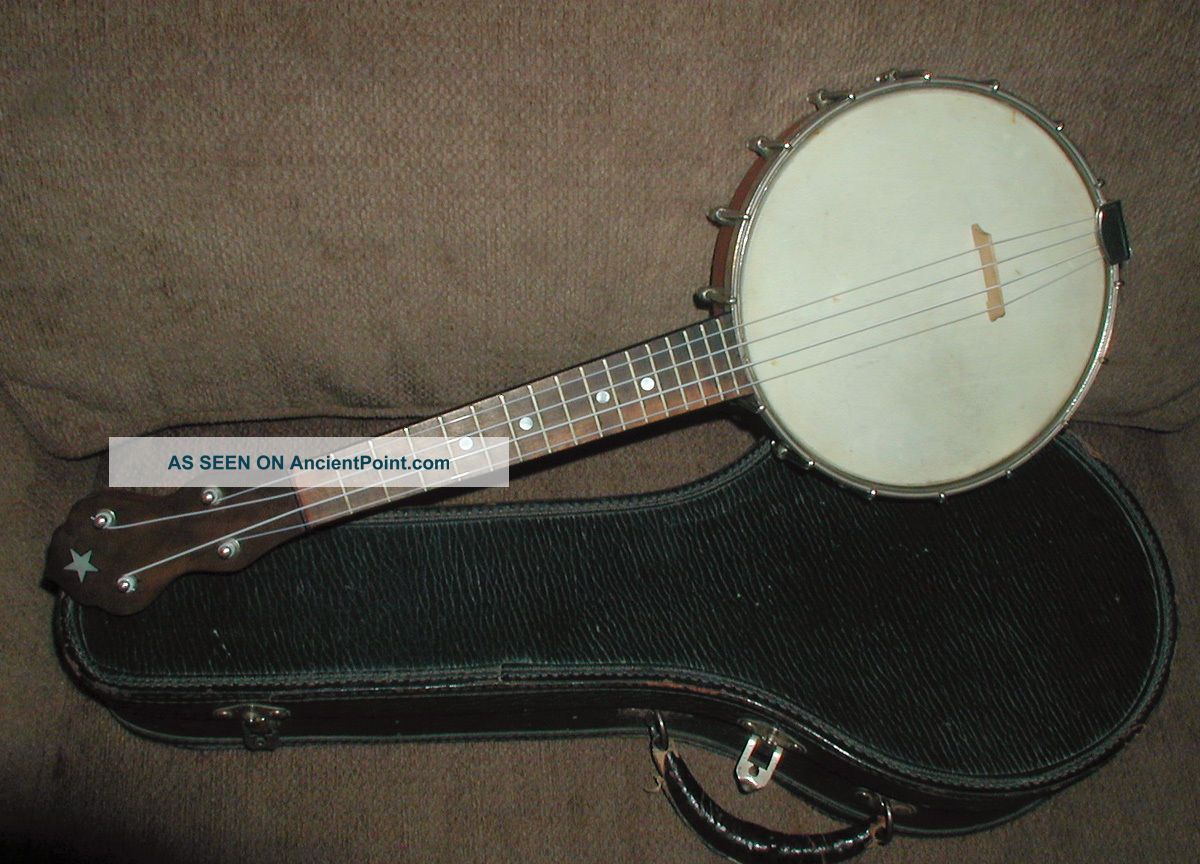 Vintage Banjo Uke Vega Banjolele (?) 1920s Ukulele W/original Case String photo