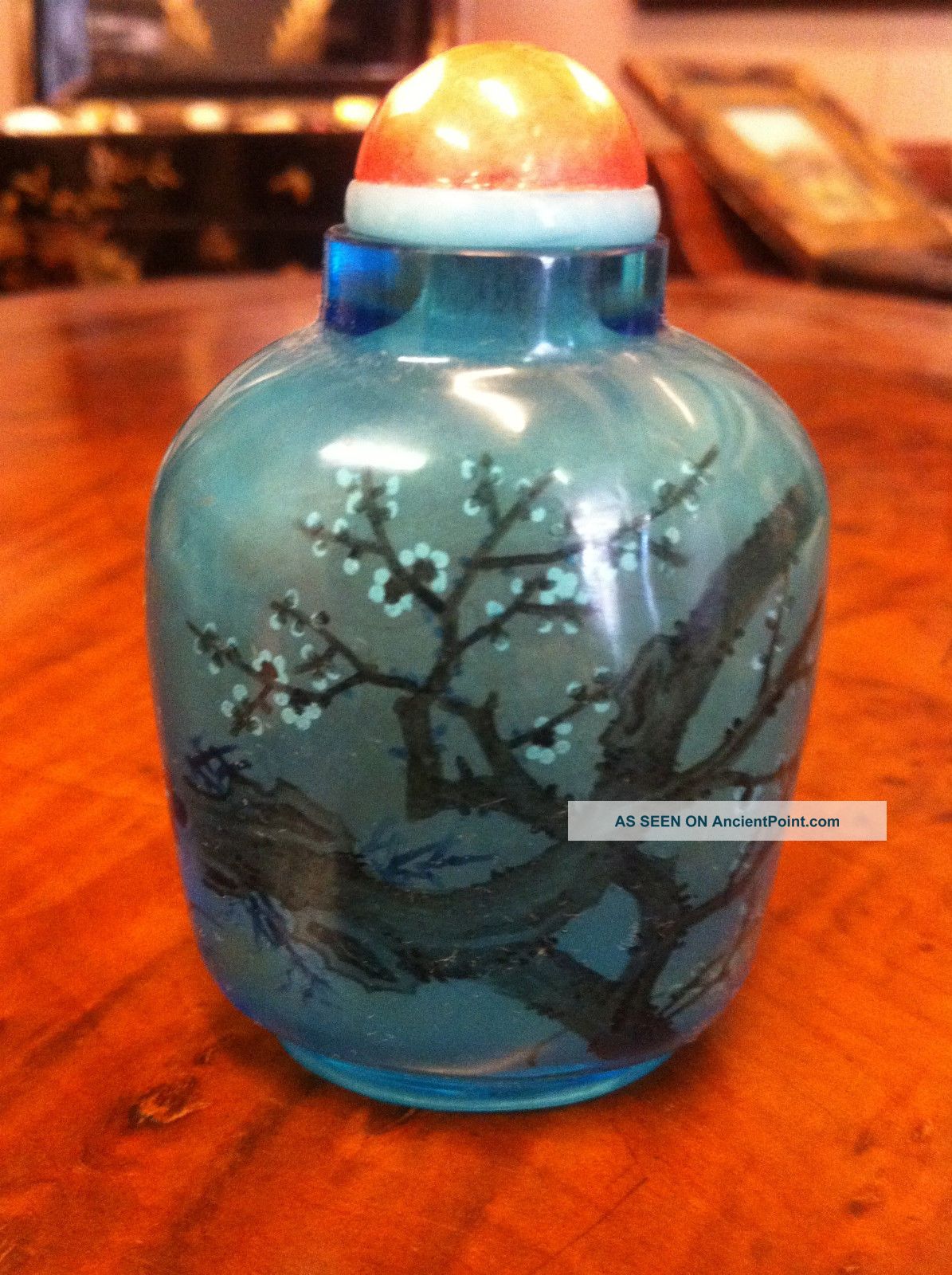 Chinese 19th Century Inside Painted Snuff Bottle Signed Other photo