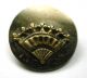 Antique Button Brass Hand Fan On Steel Disc Buttons photo 1