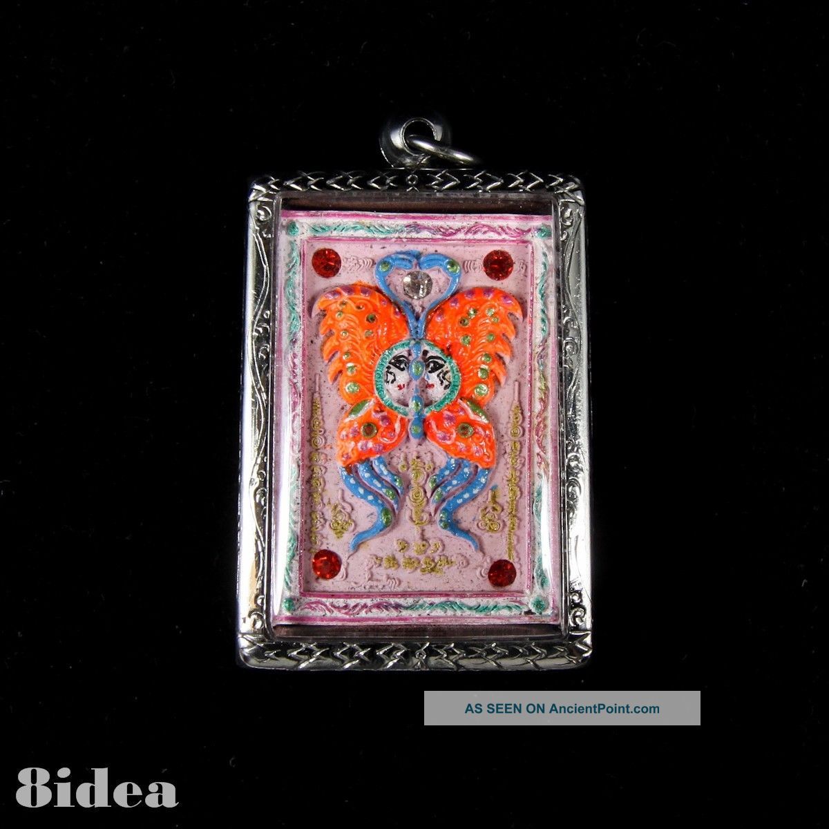 King Of Butterfly Pink Thai Amulet Love Mercy Magic Kumantong Kruba Krissana Amulets photo