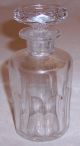 Antique Apothecary Bottle Blown Cut Glass Faceted Stopper Hp Gold Bicarb Soda Bottles & Jars photo 1
