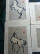 Ink Horse Paintings - Ink Drawings - Signed - Asian - Oriental - Nr Paintings & Scrolls photo 6
