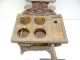Antique Old Metal Cast Iron Rescent Miniature Salesmans Sample Stove Pans Pots Stoves photo 6