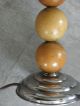 Light Lamp Table Art Deco Mushroom Desk Table Lampe Machine Age Ball Wood Era Lamps photo 3