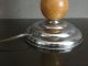 Light Lamp Table Art Deco Mushroom Desk Table Lampe Machine Age Ball Wood Era Lamps photo 7
