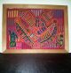 2 Vintage Kuna Mola Handcrafted Fabric Picture,  Humming Bird And Other Winged Latin American photo 6