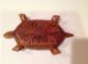 Exceptional Vintage Carved Wood Bowl With Lid - Turtle With Fish Pacific Islands & Oceania photo 2