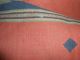 Antique Mexican Blanket Hand Knots Old Native American photo 6