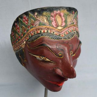 Indonesia Javanese Wayang Topeng Mask Maske Maschera Vintage Tribal Ethnic Pp32 photo