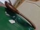 Black Walnut Handcarved Wooden Shorter Cooking Serving Spoon Rustic (p) Matches Z Primitives photo 4