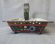 C1906 Norwegian Rosemaling Folk Art Painted Basket Primitives photo 2