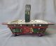 C1906 Norwegian Rosemaling Folk Art Painted Basket Primitives photo 4