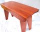 Cherry Colonial Bench,  Hand Crafted,  Signed & Dated Post-1950 photo 3