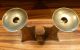 Great Antique Art Deco Style Brass / Bronze ? Candleholders - Heavy 11 1/2 