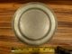 Antique Pewter Charger -,  Marked,  Ca.  1810,  European,  8 3/8 