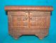 1900 ' S Antique Wooden Brass Fitted Valvate Work Jewelry Vanity Box India photo 3