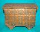 1900 ' S Antique Wooden Brass Fitted Valvate Work Jewelry Vanity Box India photo 7
