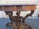 51470 Antique Victorian Marble Top Pedestal Table 1800-1899 photo 4