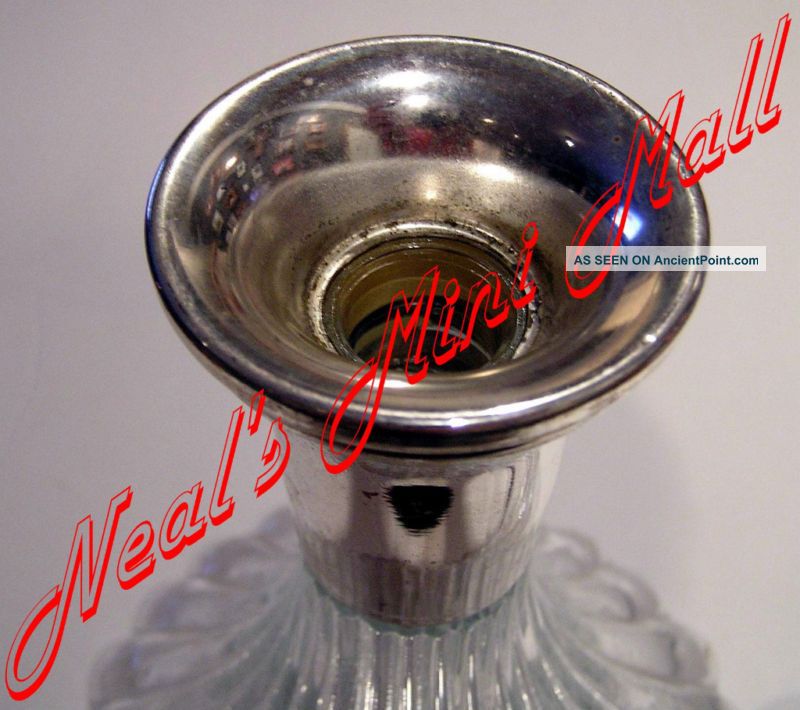 Collectible Silver Plated Glass Ship / Captain ' S Decanter Decanters photo