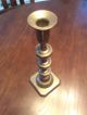 Antique Brass English Made Candlestick Metalware photo 3