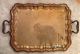 Vintage Sheridan Silver Co.  Lg.  Heated Butlers Footed Tray - 23 1/4 