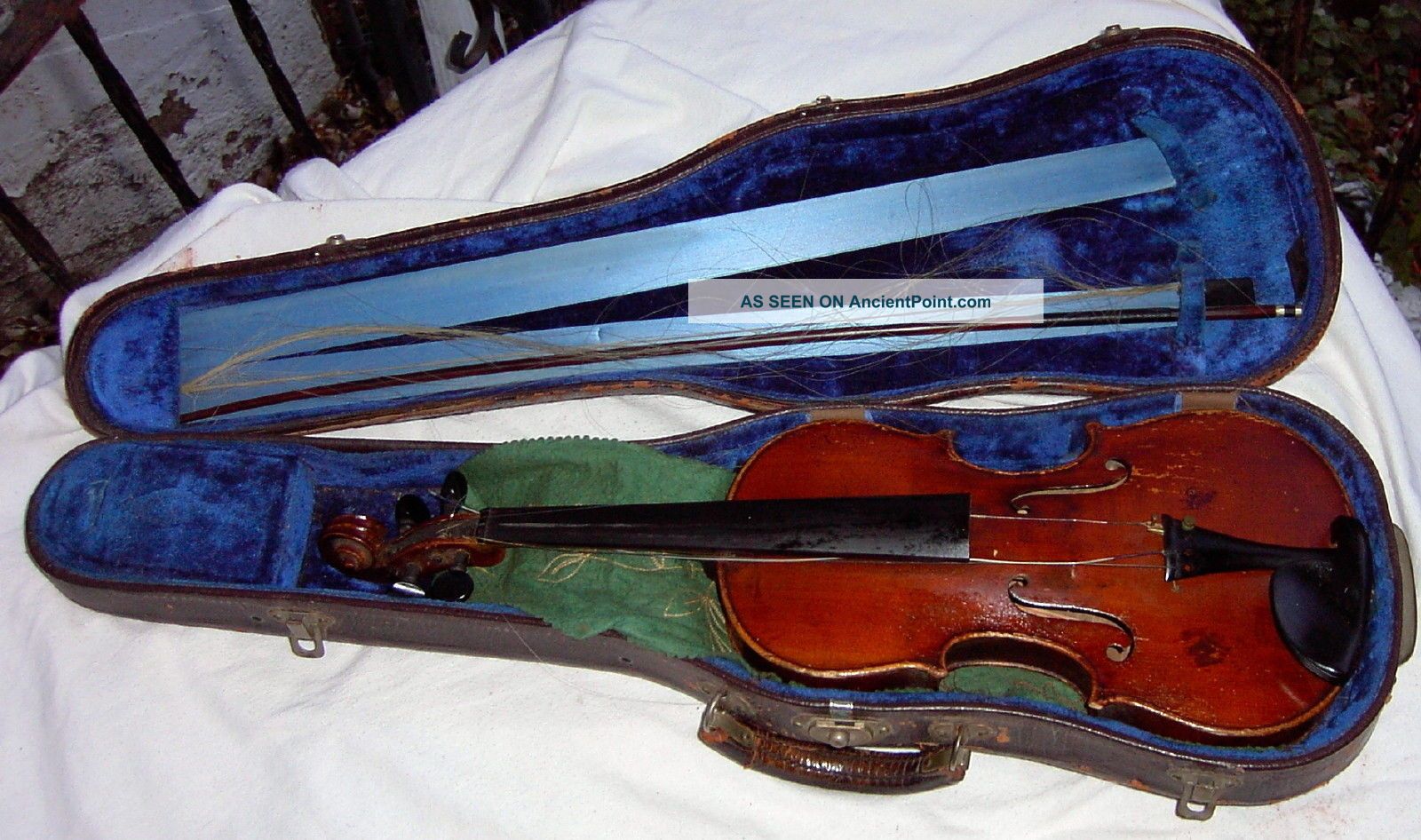 Unknown - Vintage Antique 4/4 Violin Rebuilt By Fred Miller 1937 Quincy Illinois String photo