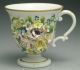 Crown Derby Porcelain Chocolate Cup & Saucer Applied Flowers 19th Century Cups & Saucers photo 2