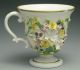 Crown Derby Porcelain Chocolate Cup & Saucer Applied Flowers 19th Century Cups & Saucers photo 4