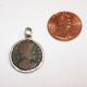 Saint Helena Ancient Roman Empire Sterling Silver Coin Pendant Roman photo 1