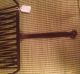 Antique Primitive 19th C Wrought Iron Hearth Trivet Stand Footed With Handle Hearth Ware photo 3