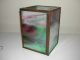 Antique Stained Glass Hanging Box 1900-1940 photo 2