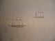 Japanese Antique Picture Replica Torii In The Sea Sailing Boat Temple And Pine Prints photo 6