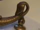 Old Victorian Brass Dolphin/sea Serpent Door Knicker Complete W/ Strike Ball Door Bells & Knockers photo 10