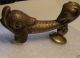 Old Victorian Brass Dolphin/sea Serpent Door Knicker Complete W/ Strike Ball Door Bells & Knockers photo 3