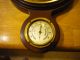 Antique Mahogany Wood Barometer Weather Staition (airguide) V Early Model L@@k Barometers photo 4