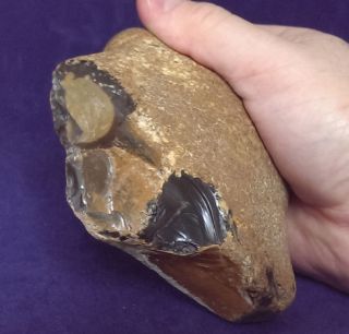 British Palaeolithic Flint Pebble Tool From Dorset England photo