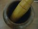 Antique Wood Mortar And Pestle Turkish/arab/india Style Primitives photo 4