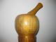 Antique Wood Mortar And Pestle Turkish/arab/india Style Primitives photo 6