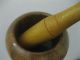 Antique Wood Mortar And Pestle Turkish/arab/india Style Primitives photo 7